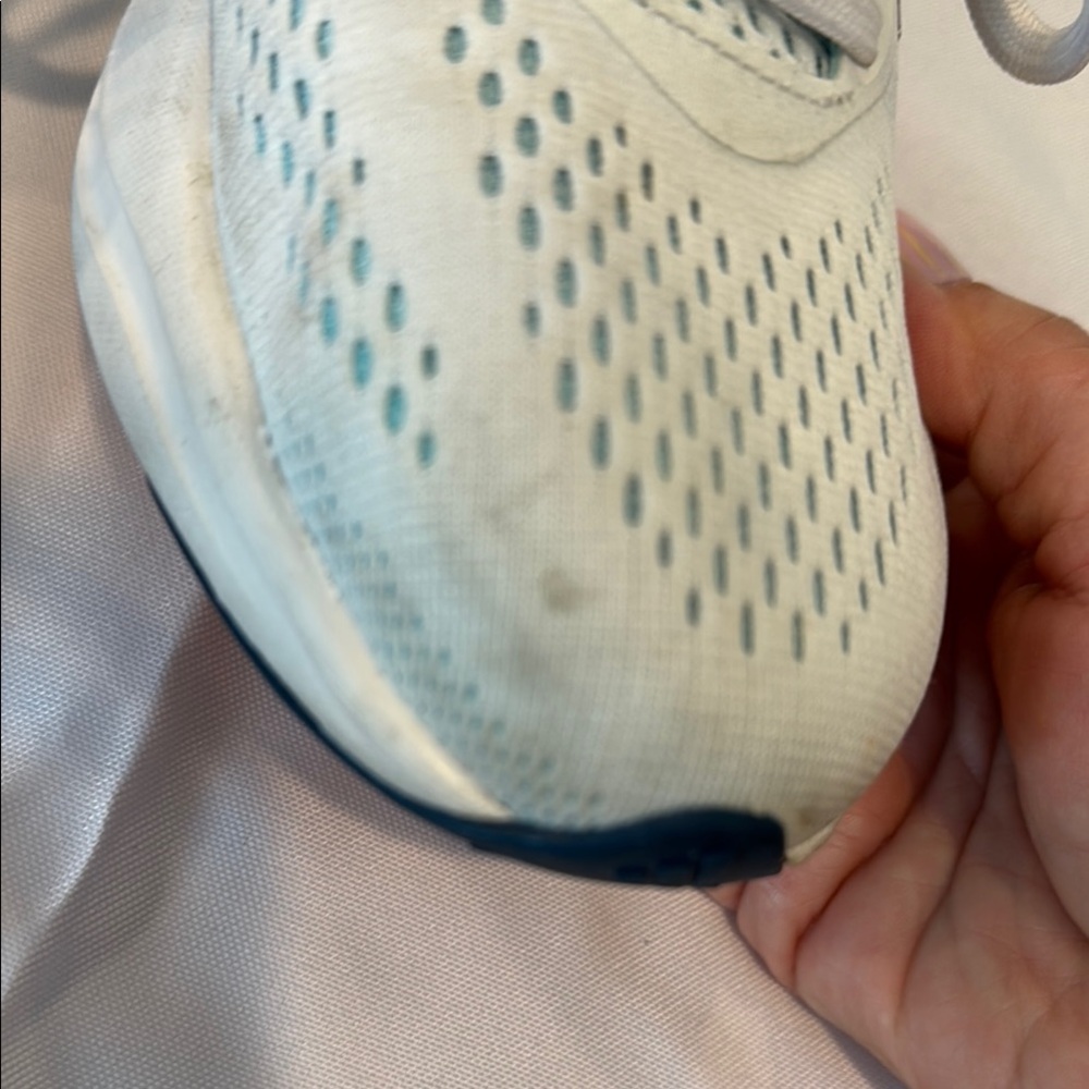 Adidas White and Navy Running Shoes - Picture 3 of 7